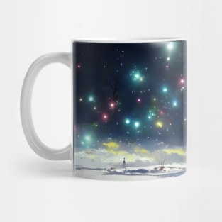 Winter Holiday Chrismas tree Landscap gift designs Series 05 Mug